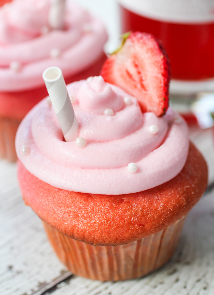 Strawberry Margarita Cupcakes