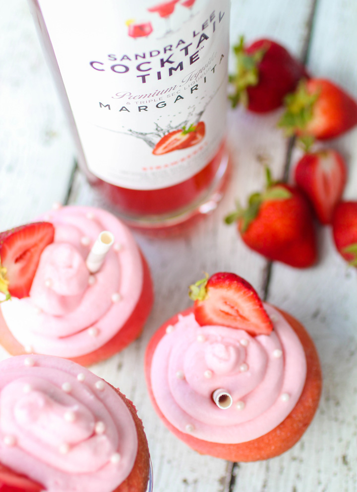 Strawberry Margarita Cupcakes