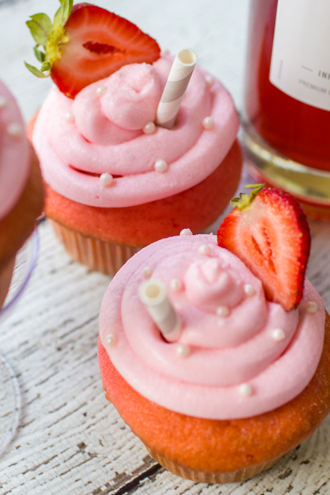 Strawberry Margarita Cupcakes