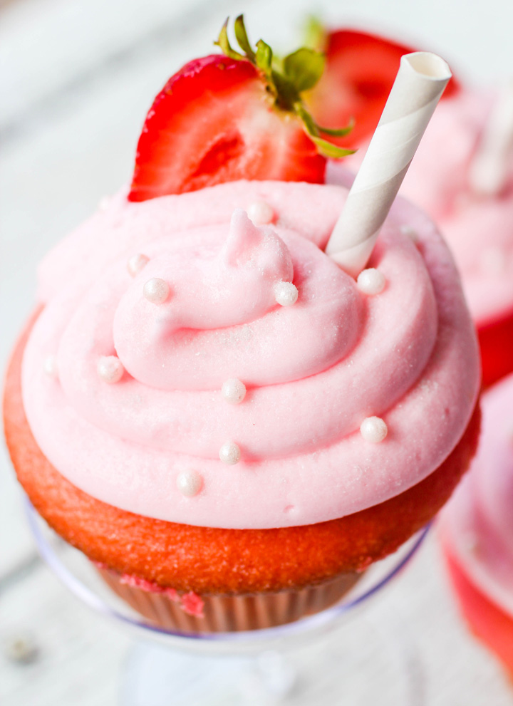 Strawberry Margarita Cupcakes