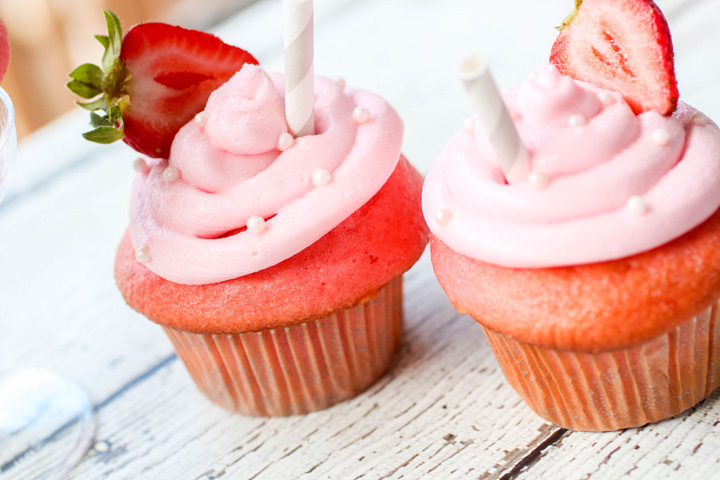 Strawberry Margarita Cupcakes