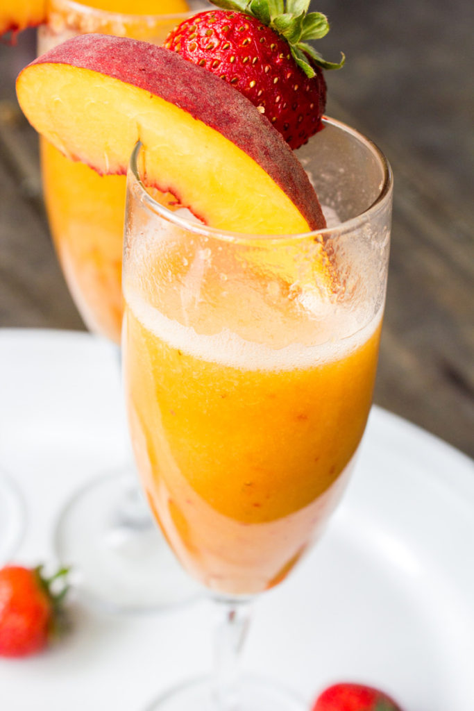 Strawberry Peach Bellini