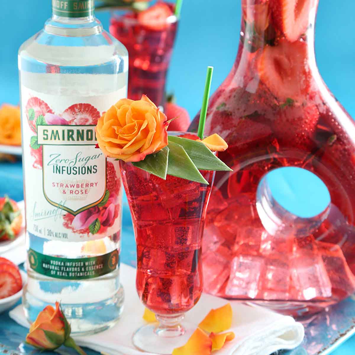 Strawberry Rose Cocktail