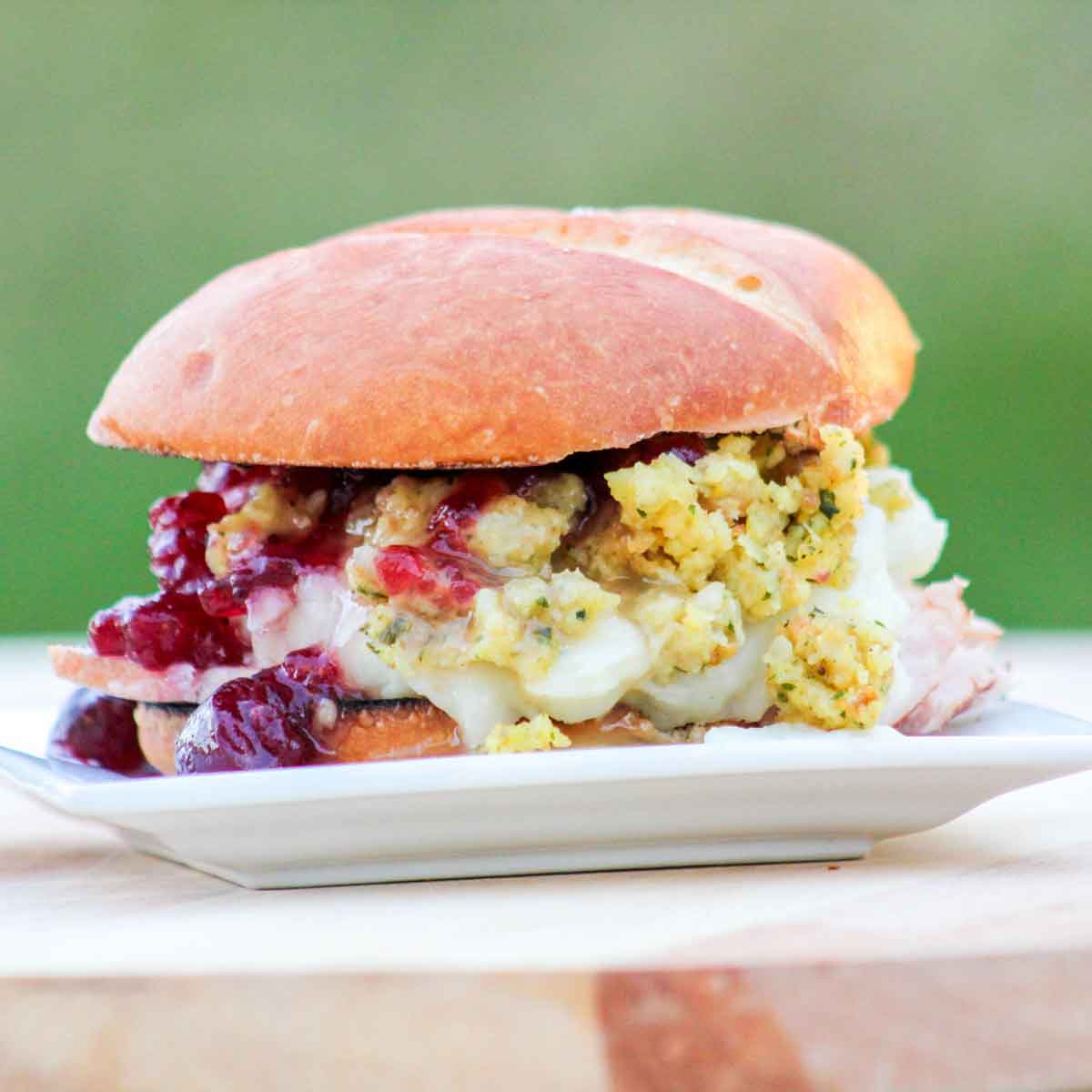 Thanksgiving Leftovers Turkey Sandwich
