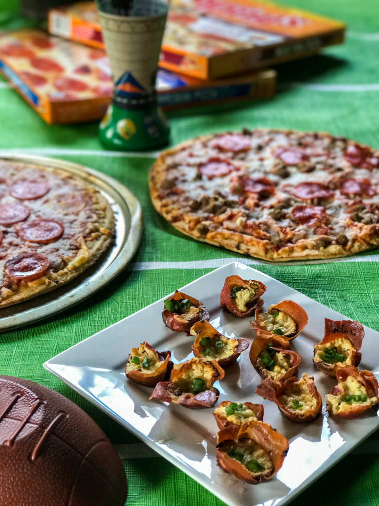 Cheesy Herb Stuffed Prosciutto Cups