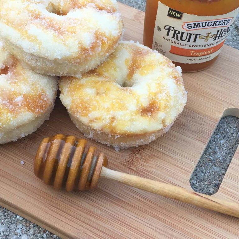 Tropical Fruit and Honey Swirled Baked Donuts Featured Image