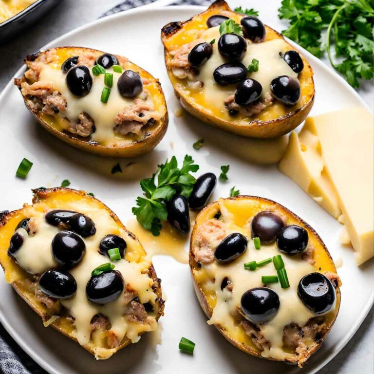 Tuna Stuffed Cheesy Potatoes Featured Image