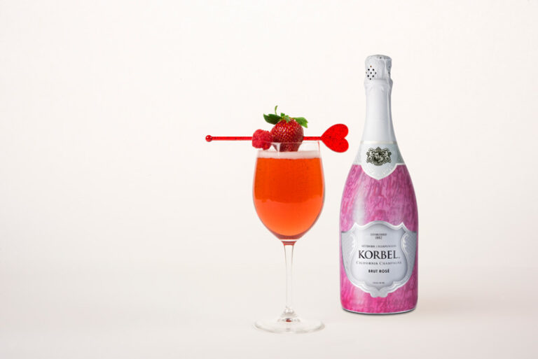 Valentine's Korbel Ruby Rose