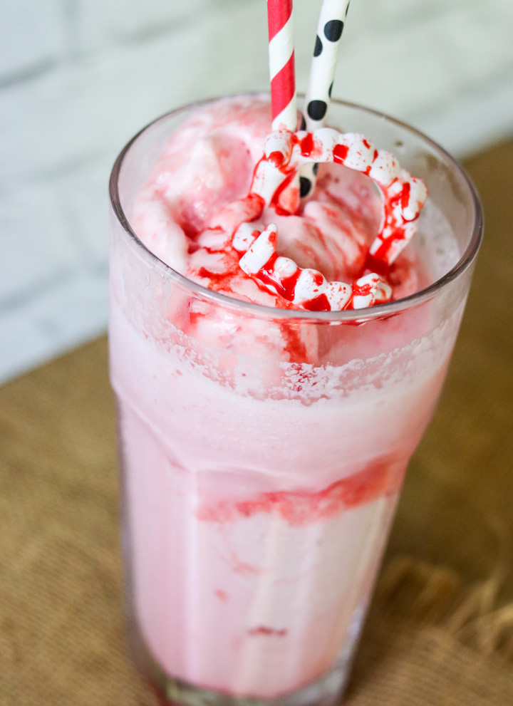 Vampire Blood Strawberry Floats
