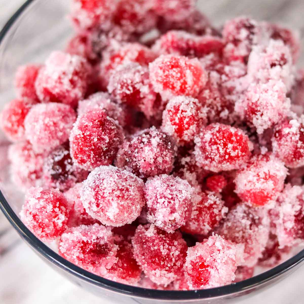 Vanilla Rum Sugared Cranberries Featured Image