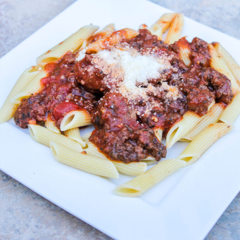 Venison Bruschetta Pasta Featured Image
