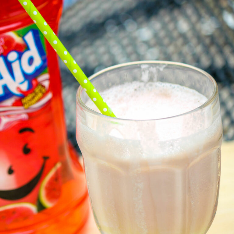 Watermelon Kool Aid Malted Milkshakes