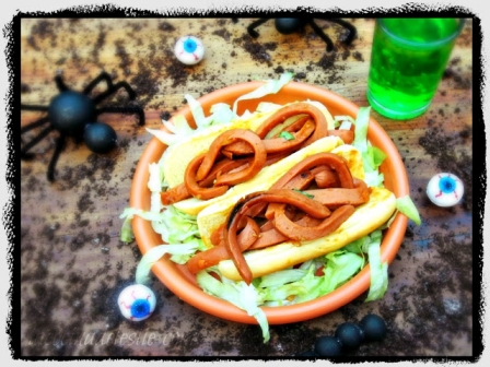 Sloppy Worm Sandwiches