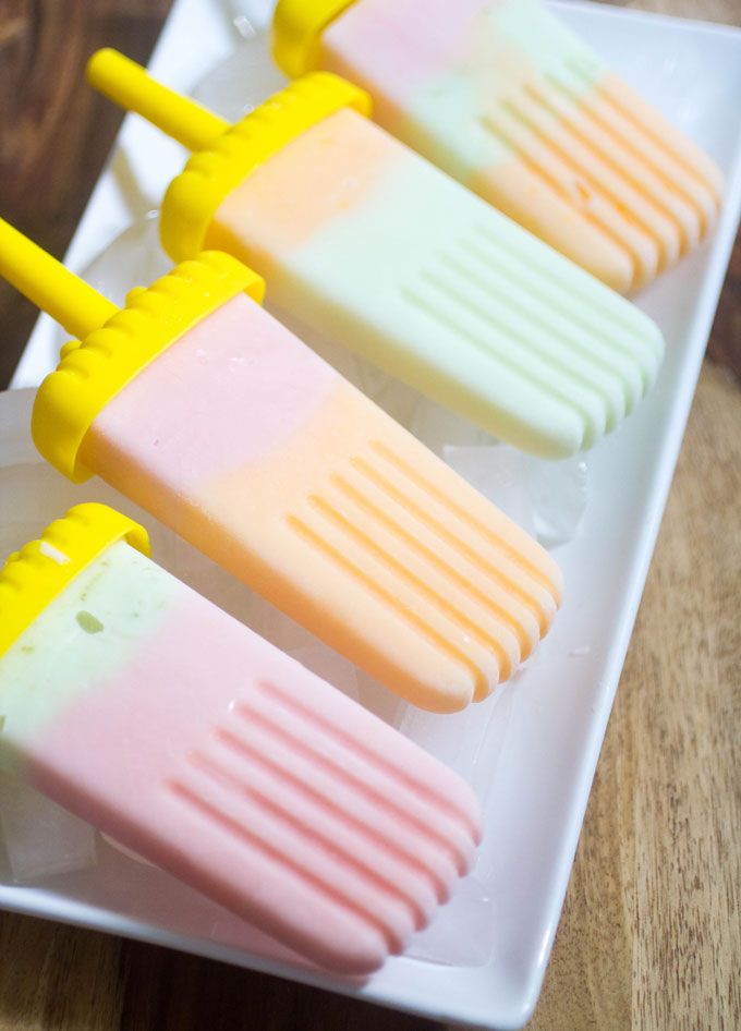 Yogurt and Fruit Ice Pops