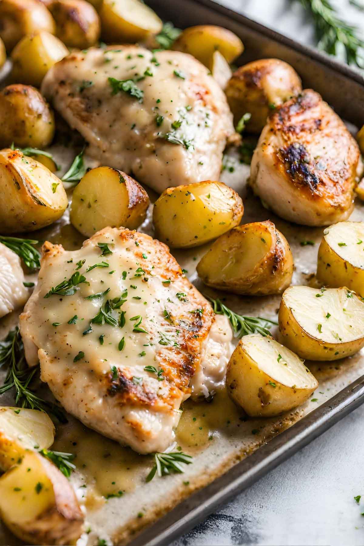 Zesty Chicken and Potato Sheet Pan Dinner